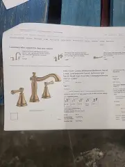 Delta Cassidy 3597LF-CZMPU Champagne Bronze 2-Handle Widespread Bathroom Faucet