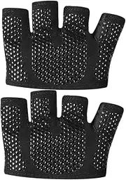 TOYANDONA Workout Gloves for Men Breathable Sports Gloves with Slip Grip Moisture Wicking Half Finger Design for Outdoor Activities and Gym Workouts for Cycling and Climbing