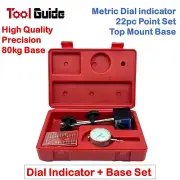 0-10mm Dial Test Indicator Gauge 2D 2 Joint Magnetic 80kg Base Holder Stand Set