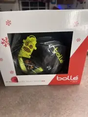 NIB Bolle CB7-Y-1 Black w/ Yellow Kids Ski /Snowboard Helmet; 53 - 57 cm