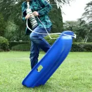 Snow Sled Outdoor Luge Grass Skiing Board Downhill Skating Toboggan Blue