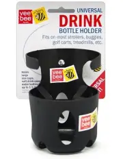 [Vee Bee] 14cm Universal Drink Bottle/Cups/Cans Holder for Strollers/Prams Black