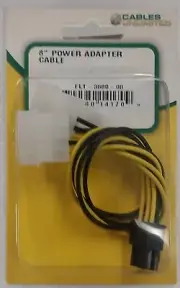 Cables Unlimited IDE 4-pin Molex Power to PCI-E 6-pin Video Card Power Cable