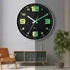 Quiet Operation 30CM Luminous Wall Clock for Enhanced Night Visibility