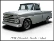 1965 Chevrolet Apache Pickup Truck Hot Rod Metal Sign: Fully Restored