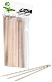 Avanti Bamboo Skewers 100-Pieces Set, 21 cm Length