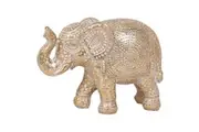 Willow & Silk Resin Crafted 11cm Elephant/Animal Figurine/Table/Shelf Ornament