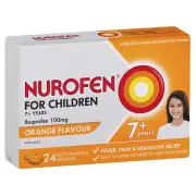 Nurofen for Children 7+ Years Soft Chewable Cap X 24