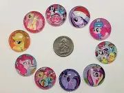 10Pcs my little pony Mixed Lot glass Flatback Cabochon Hair Bow Center Supply