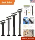 4 Pcs Heavy-Duty Adjustable Bed Support Legs 10-17 Inch for Maximum Stability