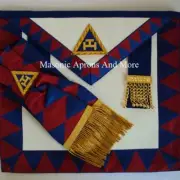 Masonic Regalia Royal Arch Provincial Apron & Sash Set (Leather)(MA5101-2)