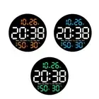 Digital Wall Clock, Hanging Alarm Clock for Adults, Temperature/Humidity Digital
