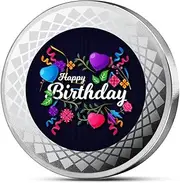 Happy Birthday 20 Gm Silver Coin Coloured (999) Pure Silver