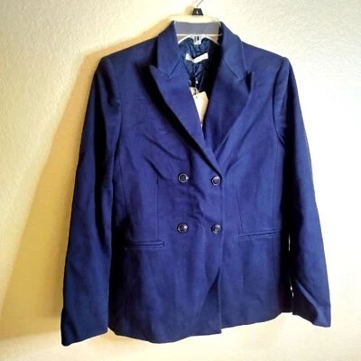 NWT Mango double breasted navy blazer sz 10