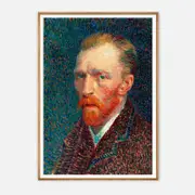 Galrie Vincent van Gogh Self-Portrait Art Print - Iconic Post-Impressionist Masterpiece, Wood Frame, A3 30 x 42cm (12 x 16inch)
