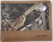 ZEP PRO Oklahoma Sooners Realtree MAX 5 camo Bifold Wallet TIN GIFT BOX