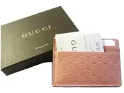 GUCCI Card Case Business Card Holder Micro Gucci Sima Leather 476010 BMJ1G 5806
