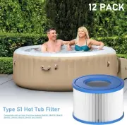S1 Filter Replacements Spa,Pool,HotTub Compatible All Intex PureSpa - 12 Pack