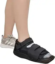 Squared Toe Post Op Shoe - Adjustable Medical Walking Shoe for Post Surgical or Operation Support, Broken Foot or Toe, Stress Fractures, Bunions, Hammer Toe for Left or Right Foot (XL)