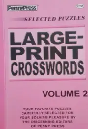 Penny Press Selected Puzzles Large Print Crosswords Volume 2 FREE SHIPPING CB