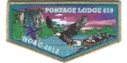 Boy Scout OA 619 Portage Lodge 2012 NOAC Flap