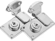 DOITOOL 2pcs Suitcase Locks Old Vintage Locks for Luggage Jewelry Box Cabinet Security