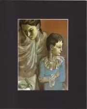 8X10" Matted Print Art Picture Painting Pablo Picasso: Tumblers, Mother & Son