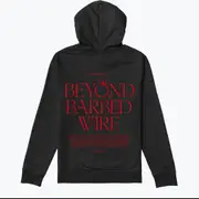 BEYOND BARBED WIRE Black Hoodie Crewneck Sweatshirt Pullover