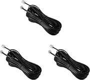 3X RJ11 6P4C Telephone Cable Cord ADSL Modem 10 Meters