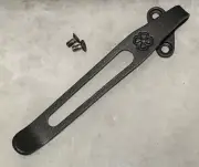 Matte Black Titanium Deep Carry Pocket Clip For Kershaw Blur Pocket Knife 1670