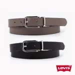 LEVIS 女款 雙面用皮帶 精工LOGO鐫刻釦頭 黑