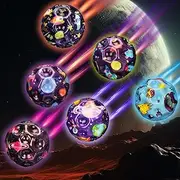 Pack of 6 Astro Jump Ball, Rubber Ball, Moon Ball, Springball for Children, High Jumping Rubber Ball, High Elasticity, Suitable for Outdoor, Party, Birthday Gifts