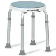 EQUIPMED Shower Chair Bath Stool with 360-degree Swivel Rotating Seat