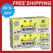 Kirks Lemon Squash Sugar Free Soft Drink Multipack Cans 20 x 375 mL-Au