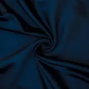 Fabric Mart Direct Navy Blue Heavy Satin Fabric by The Metre, 19 Continuous Metres 137 cm Width Solid Color Blue Wholesale Satin Upholstery Fabric for Curtains Bridal Dress Drapes Cushion Covers