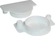 10 Pack Rok Hardware 1-3/8" (35mm) White Plastic Hole Cover Plug for Concealed Hinge Cup and Screw Dowel Holes, ROKHP35WH2
