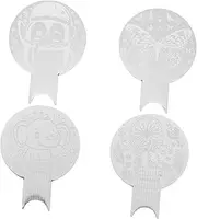 Mikinona 4Pcs Nail Stamp Plate for Nail Art Multifunctional Stencils with Unique Patterns for Creative Nail Stamping and Painting for Home Manicure