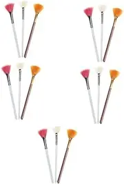 [Minkissy] 5sets Highlight Brush Blush Applicator Eyeshadow Brush for Festival 3pcs*5