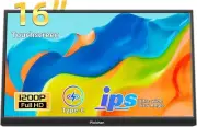 Portable Touchscreen Monitor, Pisichen 16 Inch 1920X1200P Laptop Monitor, USB C