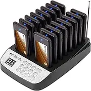 Retekess T113 Restaurant Buzzers,Waterproof Charging Interface,Restaurant Paging System,16 Rechargeable Pagers for Restaurant,Hospital,Food Truck