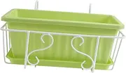 MINAOLULUS 1Set Hanging Flowerpot Rack for Balcony Plant Display Shelf with Frame and Tray Planter for Home Gardening and Decoration