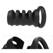 Men Reusable Penis-Extender Enlarger-Extension-Sleeve Bigger Girth Enhancer