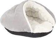 Indoor Semi-Enclosed Cat Bed Dog＆Cat Sofa Bed Indoor Pet Bed Autumn and Winter Warm Pet Mat Comfortable,Breathable for Dog,Cat,Kitten,Puppy,Rabbit,Gray