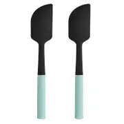 2PK Kitchenaid Soft Grip Plastic Scraper Spatula Cooking Utensil Mineral Water