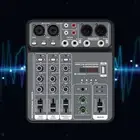 Mini Sound Mixing Console Sounds Mixer Board for Studio Karaoke Live Event