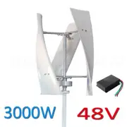 3000W DC 48V Vertical Wind Power Turbine Generator MPPT Controller Home Power
