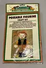 Dan Dee Cat Scarecrow Poseable Figure Halloween Autumn Craft Kit NOS