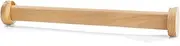 Wooden Wardrobe Storage Organizer with Extra Hanging Rod, Natural 90cm Clothes Organizer System for Closet, Cloakroom, Flange Pole Included