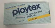 1985 Playtex Tampons 4 Regular Absorbent Factory Sealed Vintage Gentle Glide