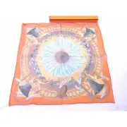 New HERMES amours Amore Kare 45 Petit Carr Gavroche Silk Scarf Handkerchief